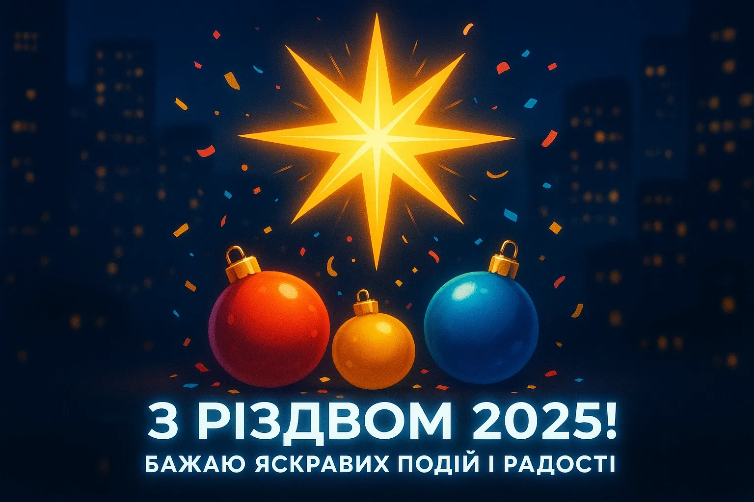 Привітання з Різдвом 2025: невеличке диво у словах Привітання з Різдвом 2025: невеличке диво у словах