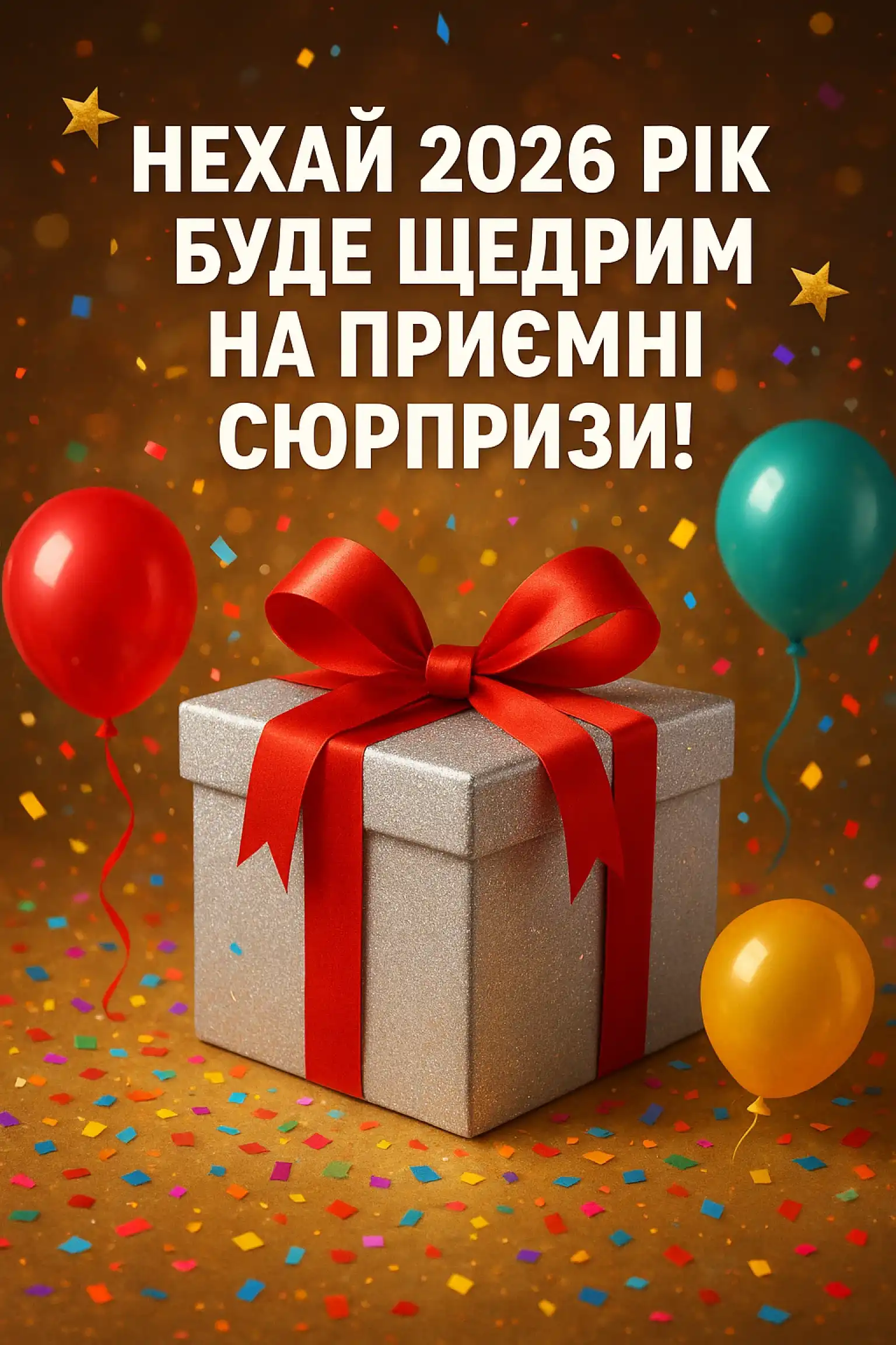 Привітання з прийдешнім новим роком 2026: для тих, хто чекає на диво