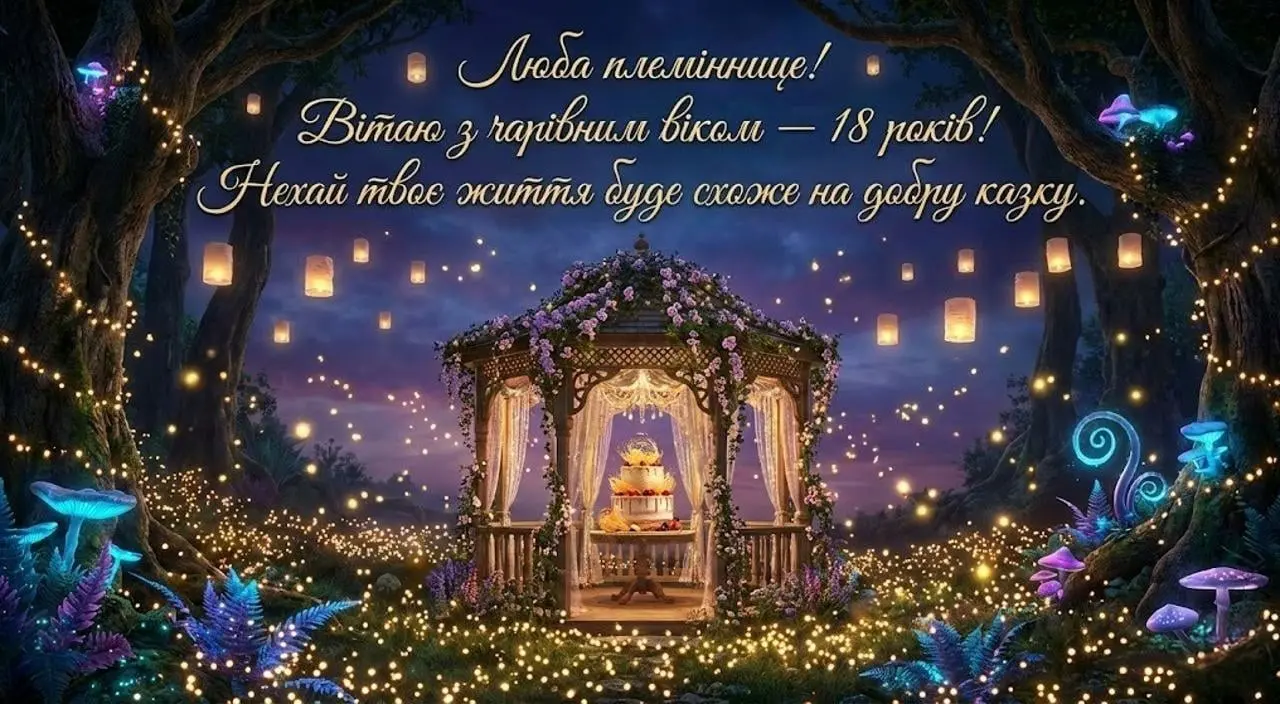 Найкращі привітання з днем народження племінниці на 18 років