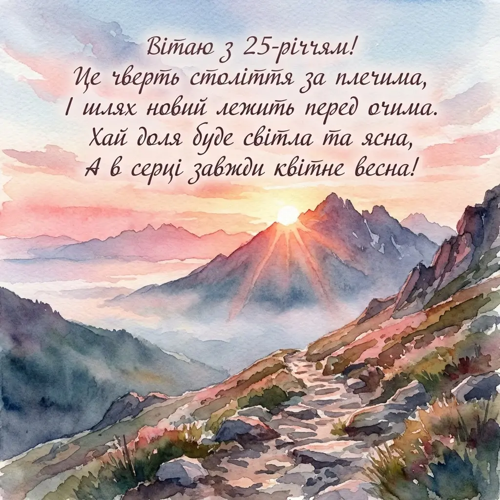 з ювілеєм 25 мужчині