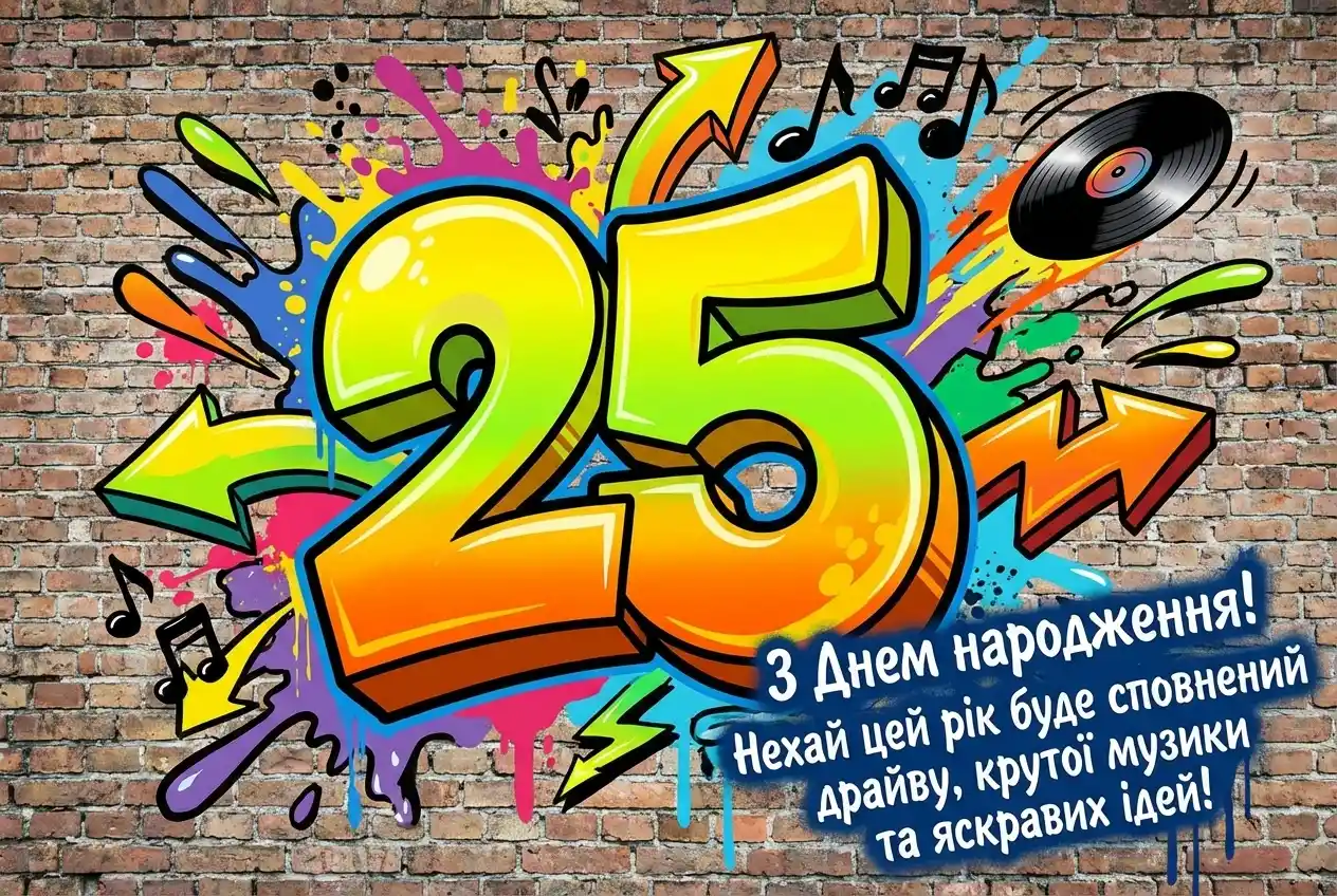 з ювілеєм 25 мужчині