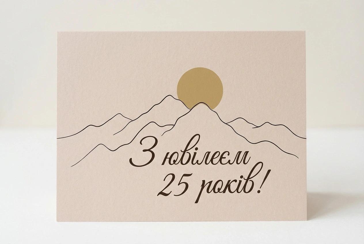 з ювілеєм 25 мужчині
