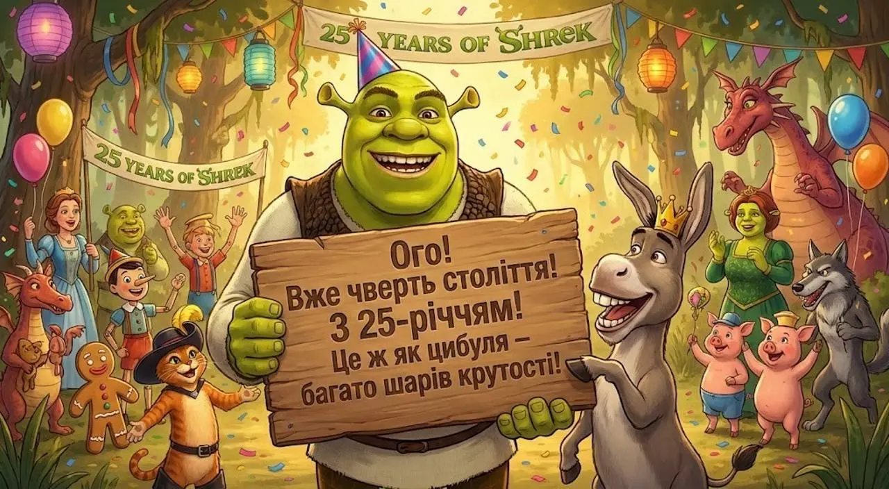 Привітання з ювілеєм на 25 років мужчині
