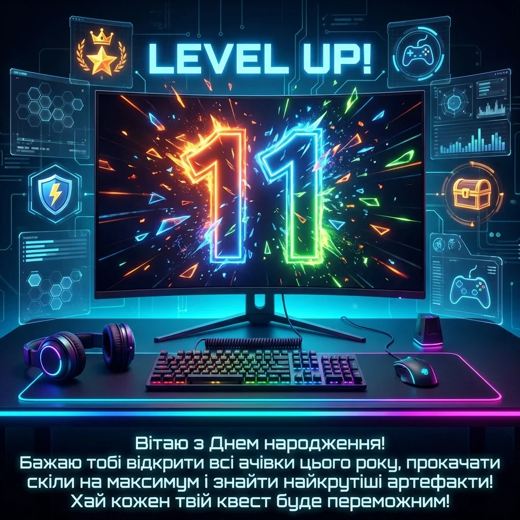 з днем народження хлопчику 11 років