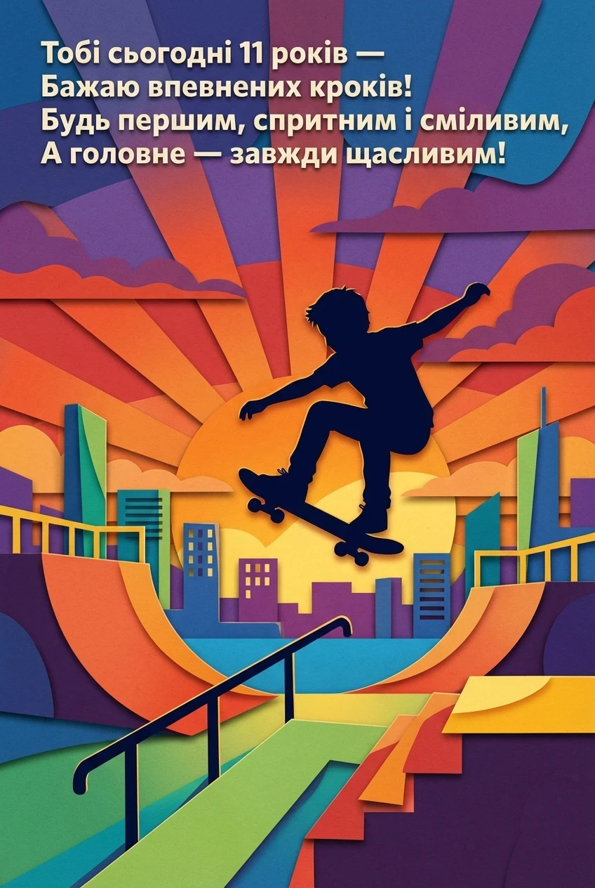 з днем народження хлопчику 11 років