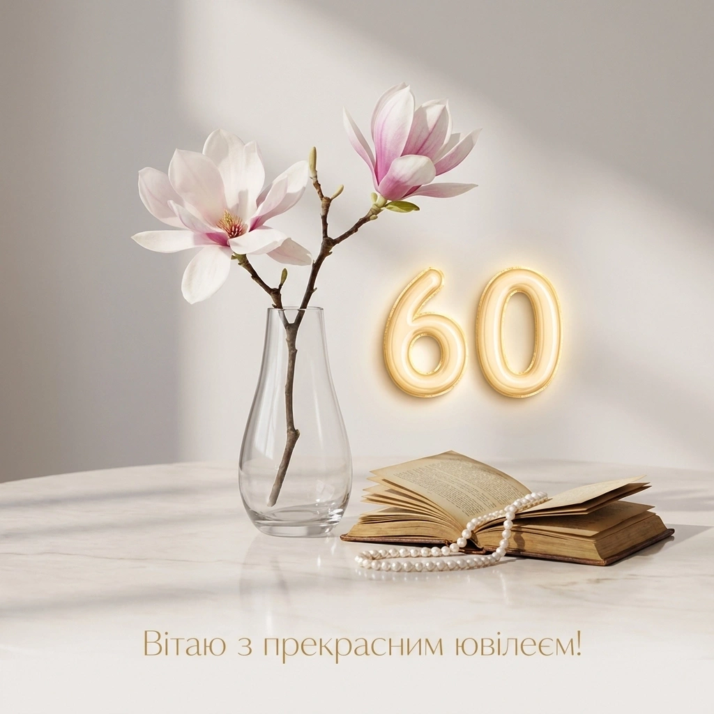 привітання з ювілеєм 60 років жінці своїми словами