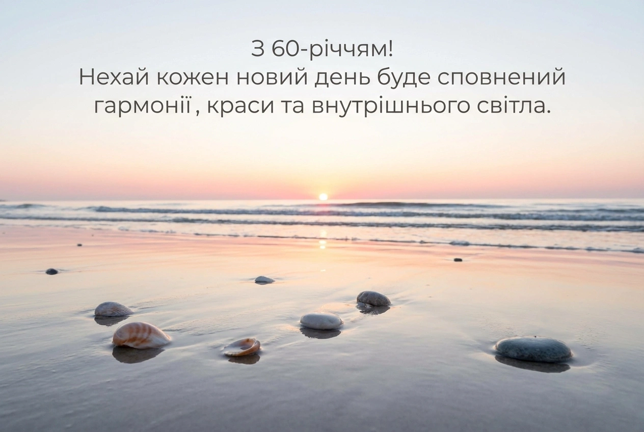привітання з ювілеєм 60 років жінці своїми словами