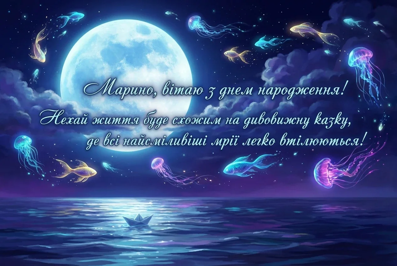з днем народження марина картинки