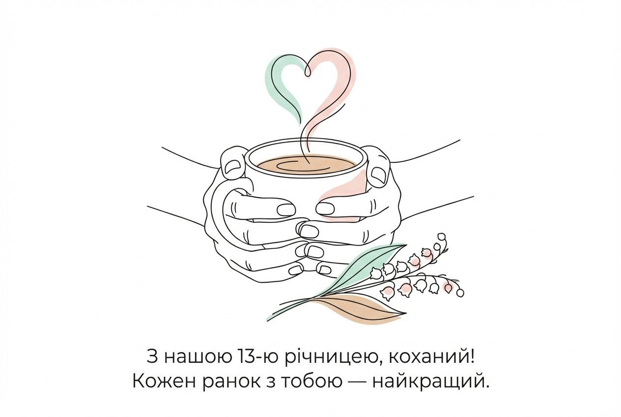 13 років весілля привітання чоловіку
