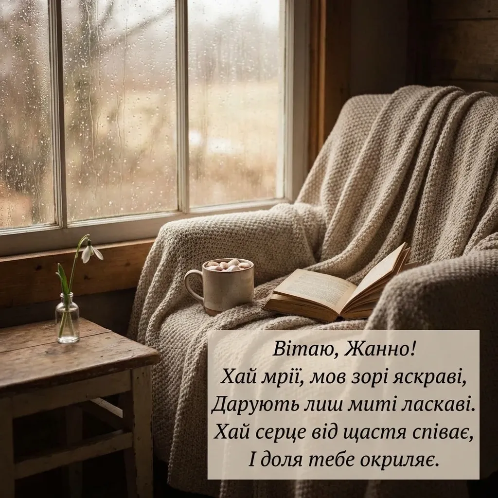 привітання з днем народження жанна