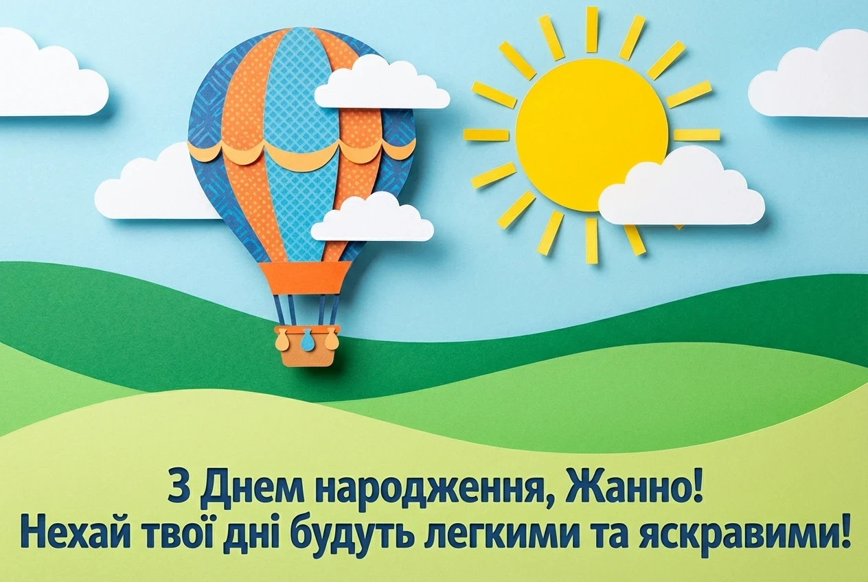 привітання з днем народження жанна