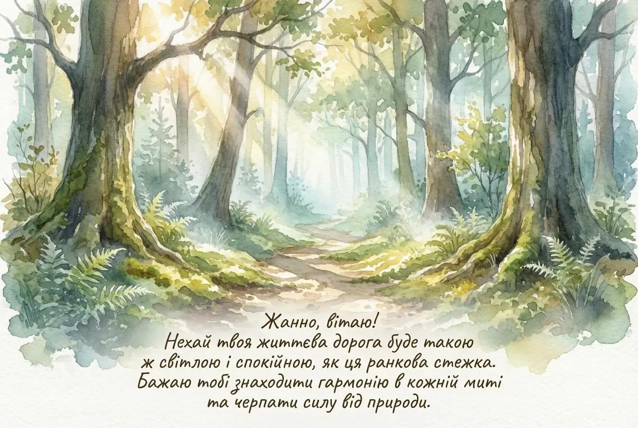 привітання з днем народження жанна