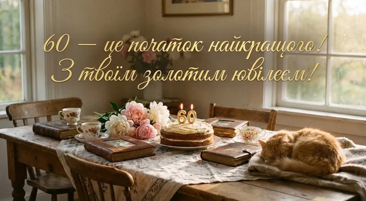 Привітання з ювілеєм на 60 років жінці своїми словами