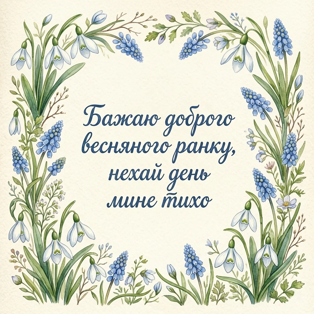 Листівки доброго весняного ранку: найтепліші побажання та затишні картинки для гарного настрою