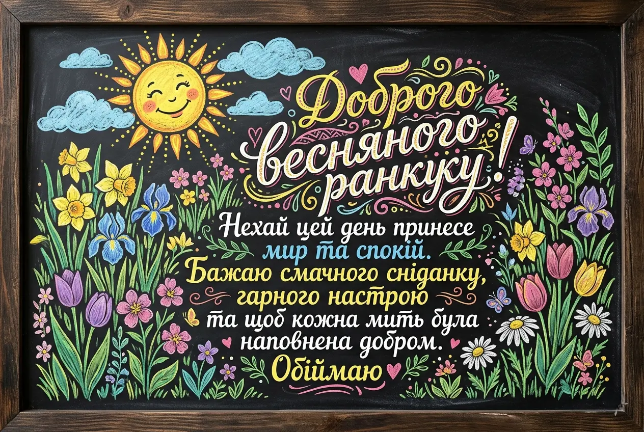 Листівки доброго весняного ранку: найтепліші побажання та затишні картинки для гарного настрою