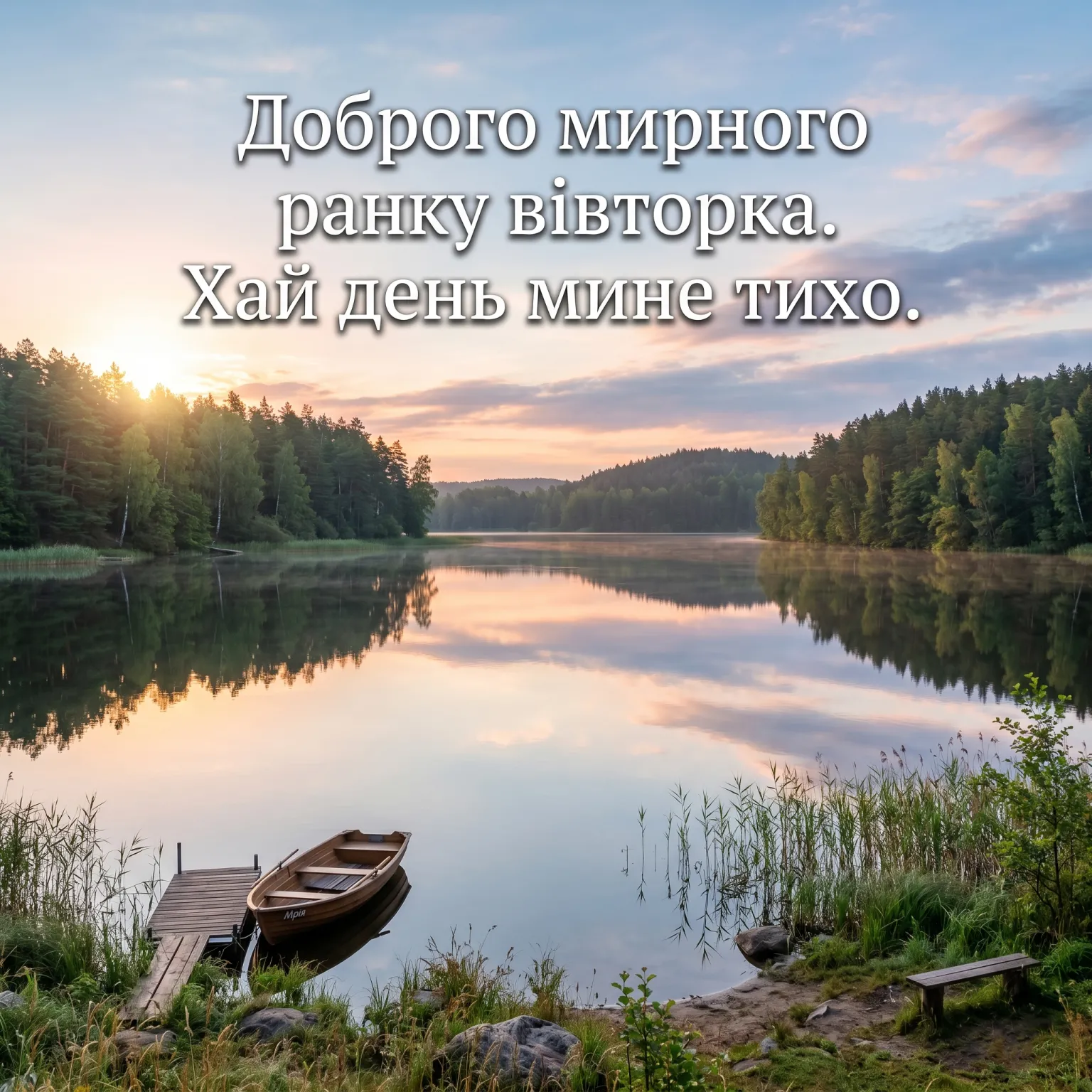 Доброго мирного ранку вівторка: душевні картинки та щирі побажання для гарного дня