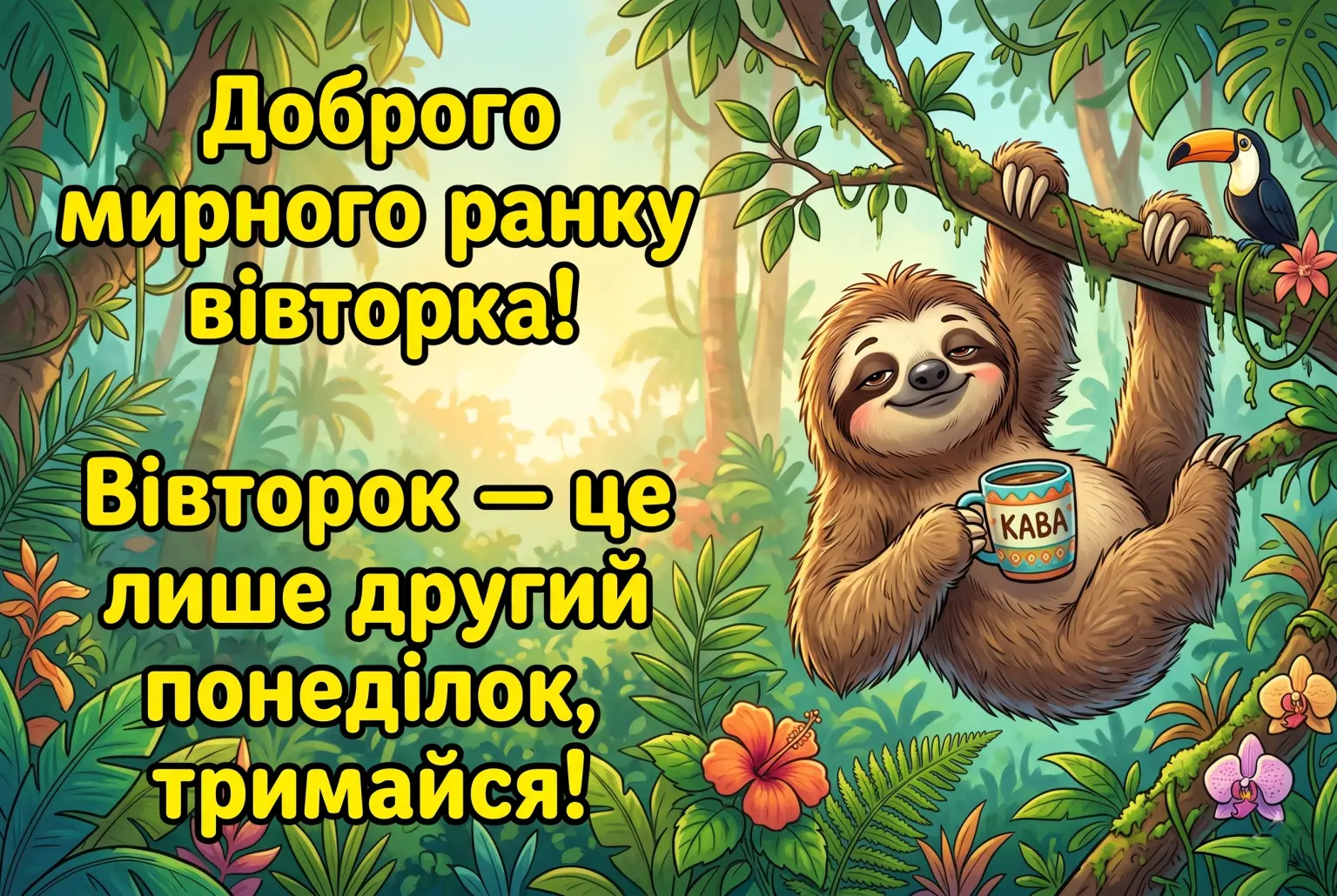 Доброго мирного ранку вівторка: душевні картинки та щирі побажання для гарного дня