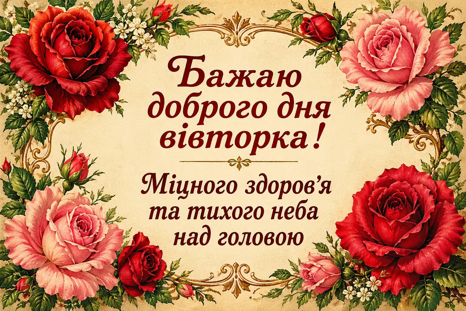 Доброго дня вівторка: найкращі картинки та щирі побажання для гарного настрою