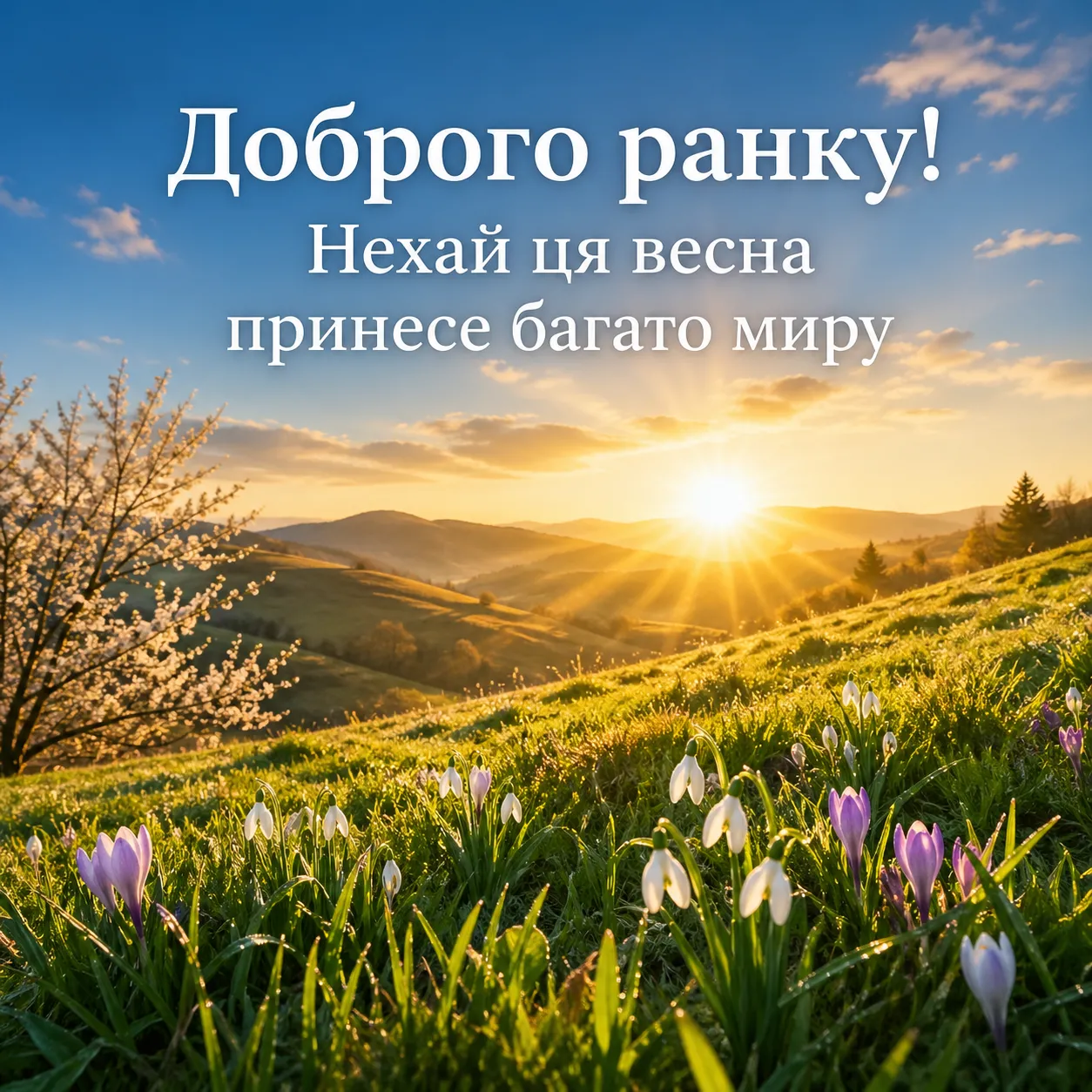 Доброго ранку та гарного настрою: найкращі весняні листівки та привітання