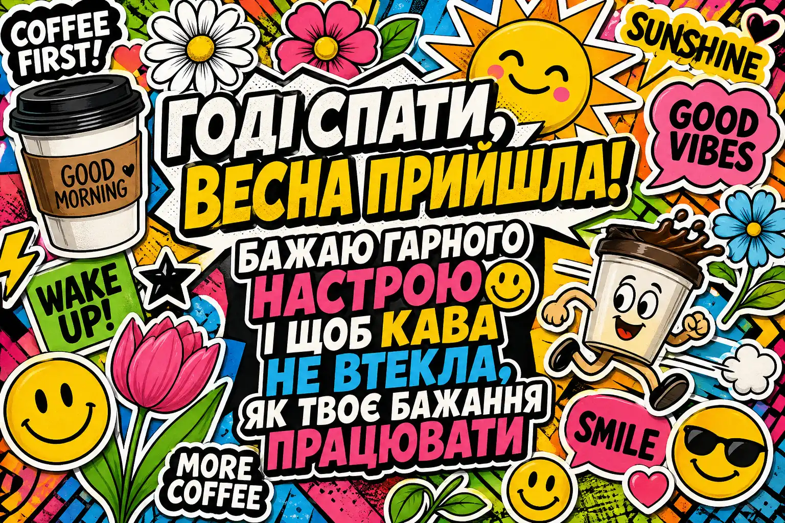 Доброго ранку та гарного настрою: найкращі весняні листівки та привітання