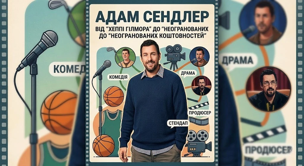 Фільми з Адамом Сендлером та Дженніфер Еністон: повна добірка