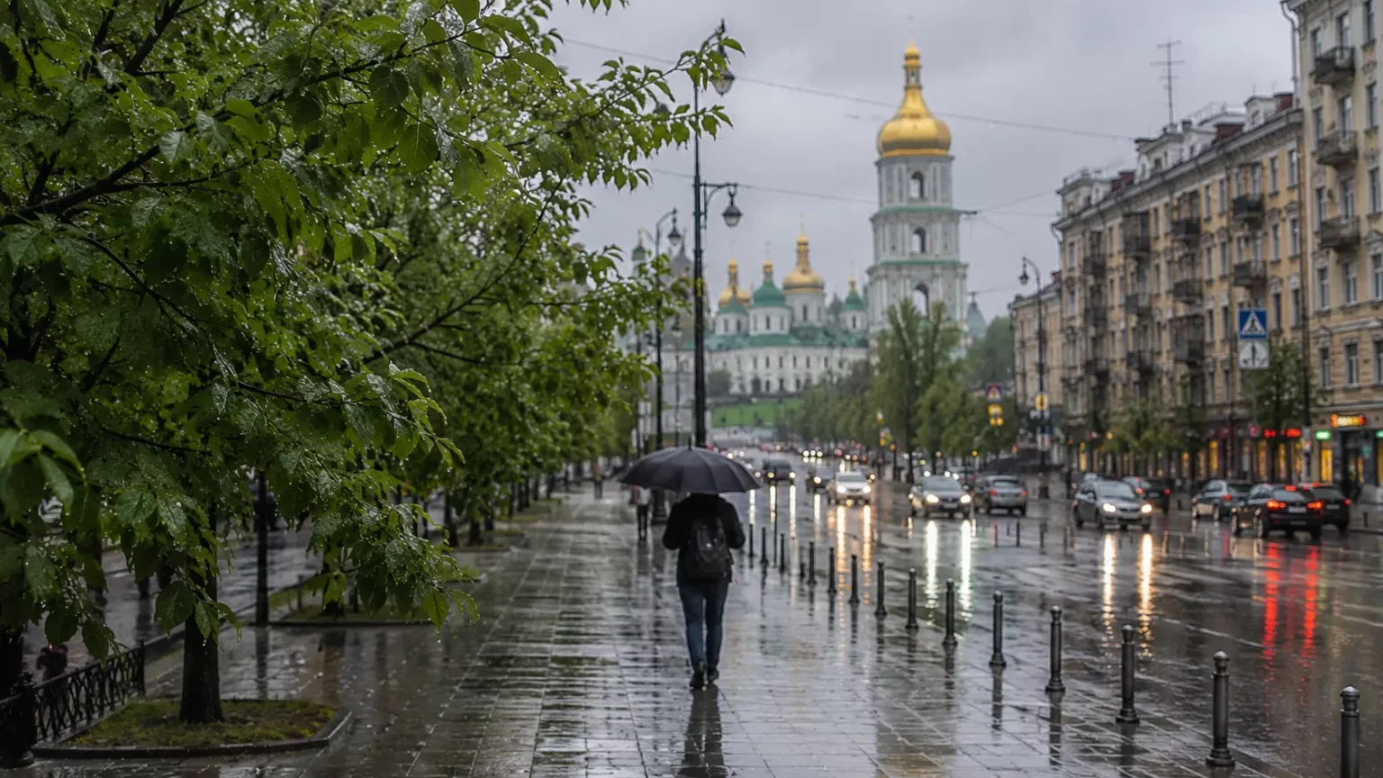 Парасольки не завадять: метеорологи прогнозують киянам дощову, але м’яку погоду