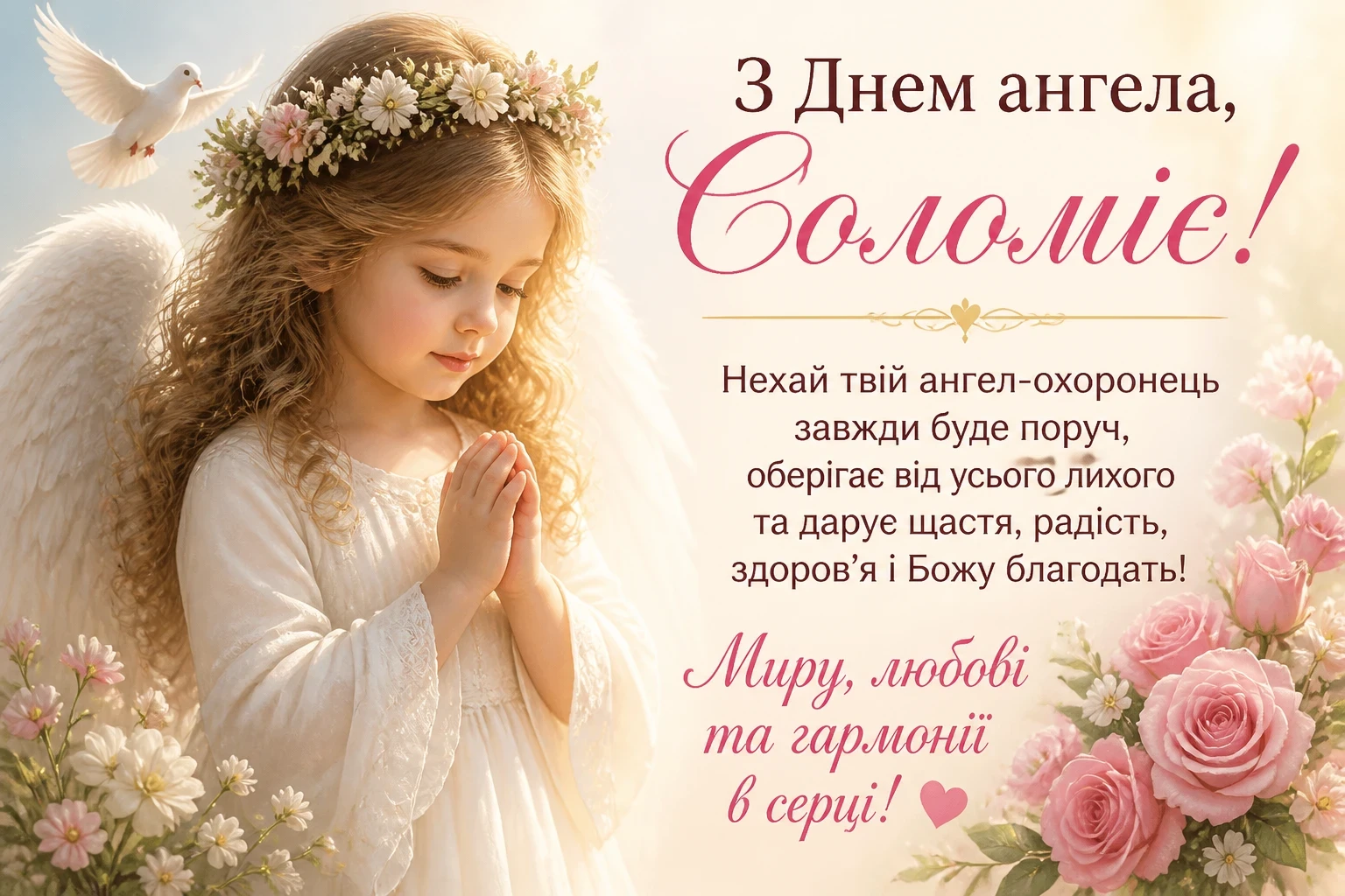 Картинки з днем ангела для Соломії