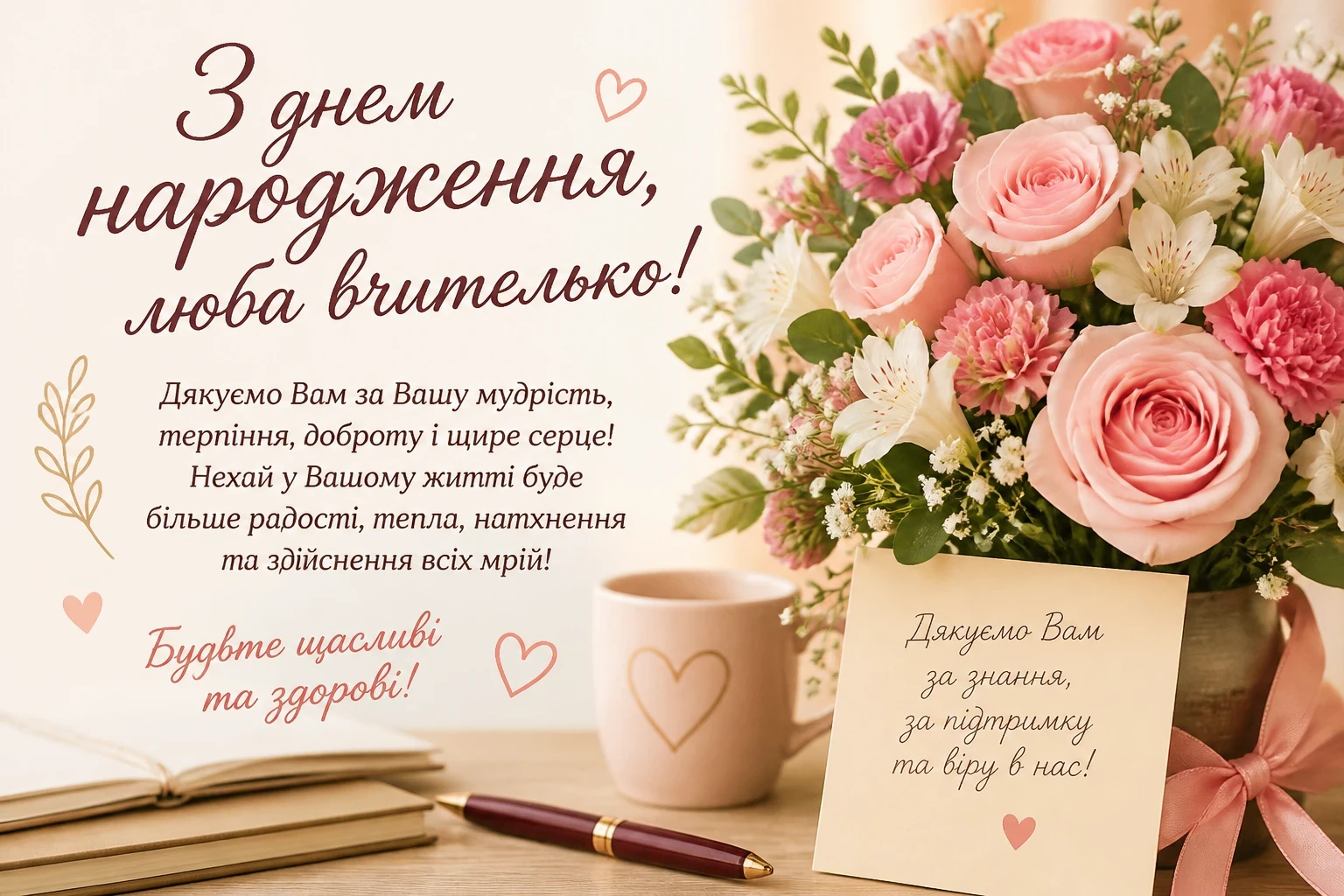 З днем народження люба вчителько