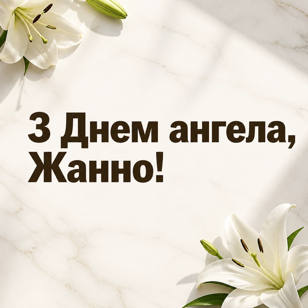 привітання з днем ангела жанна
