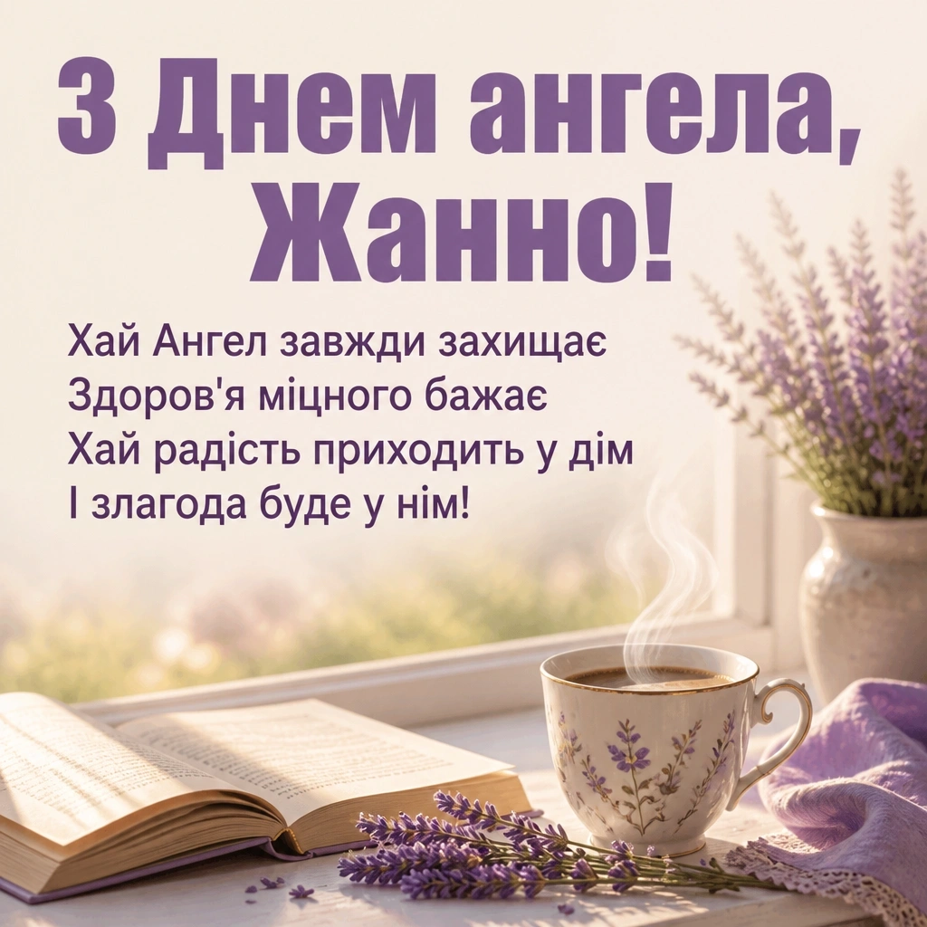 привітання з днем ангела жанна