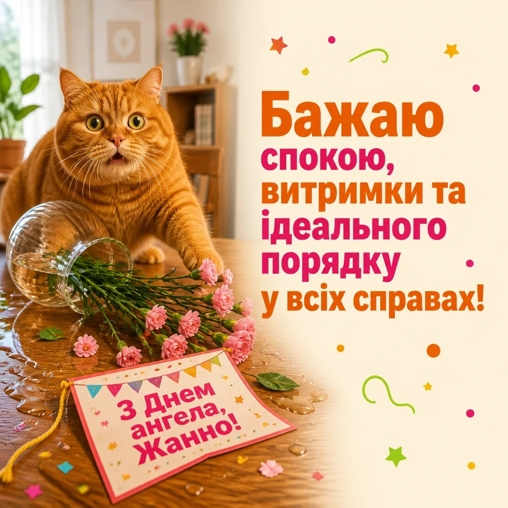 привітання з днем ангела жанна