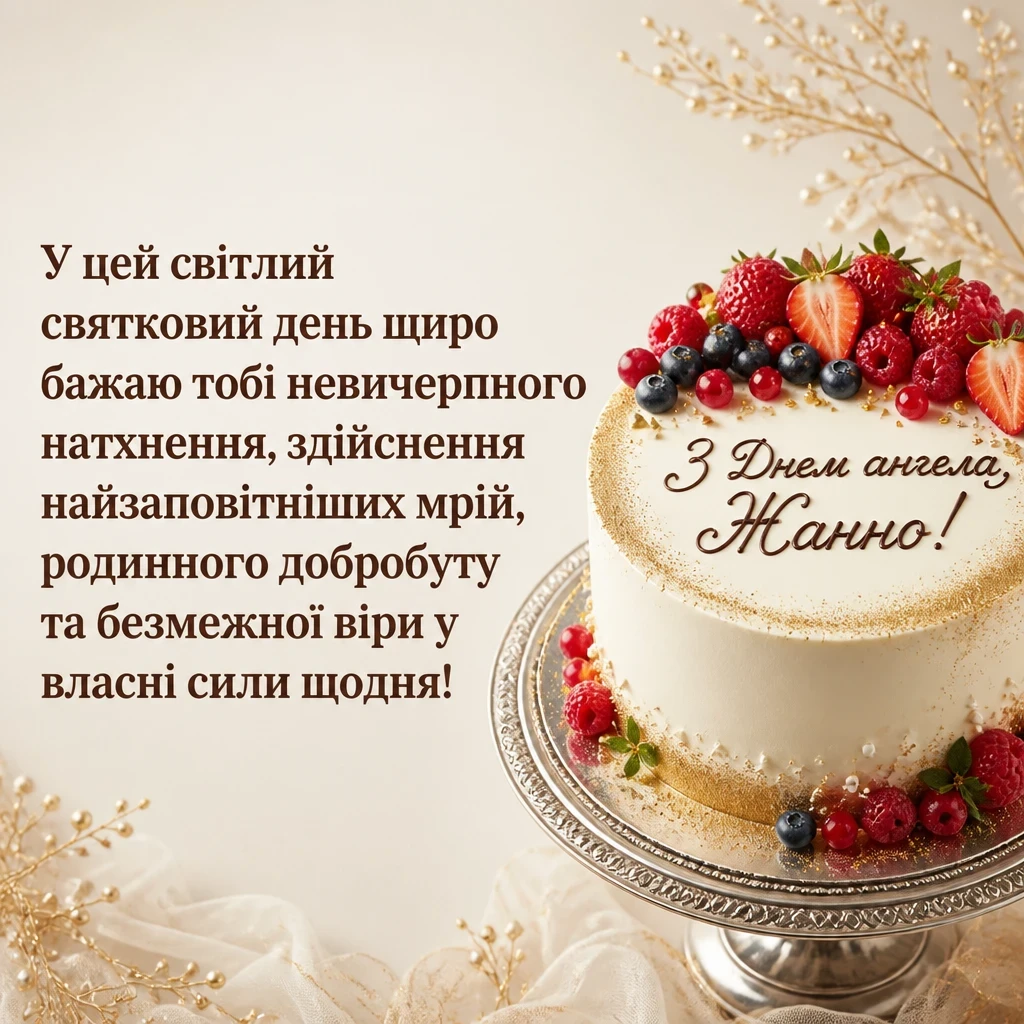 привітання з днем ангела жанна