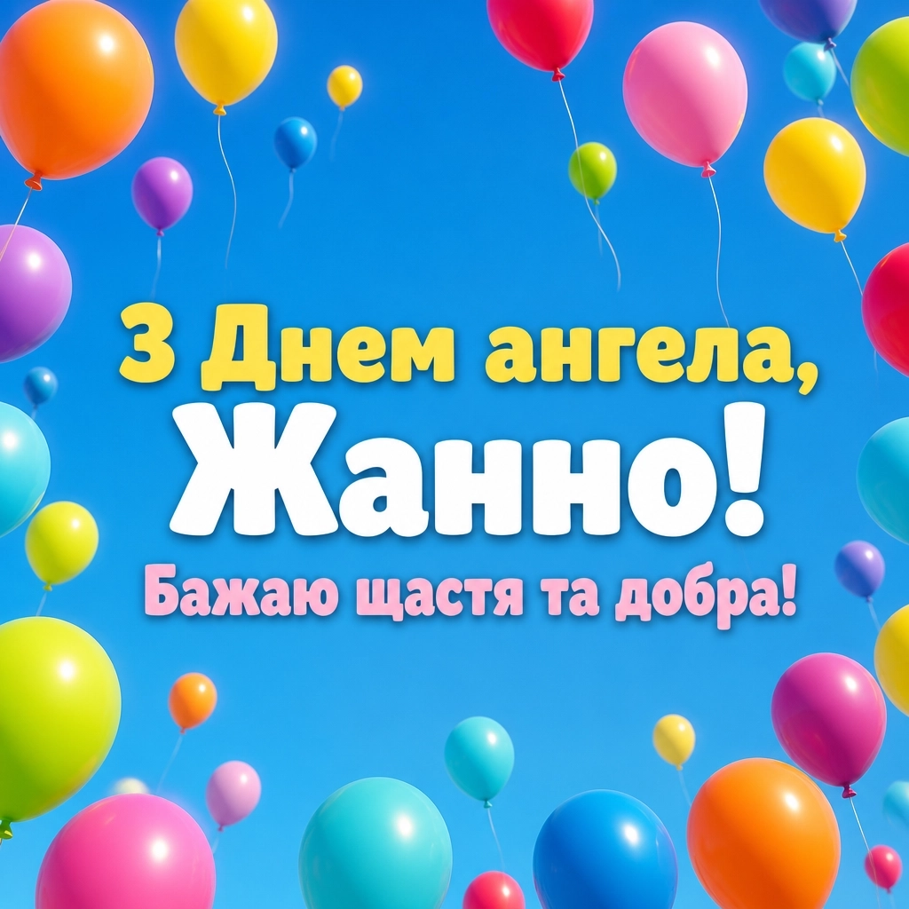 привітання з днем ангела жанна