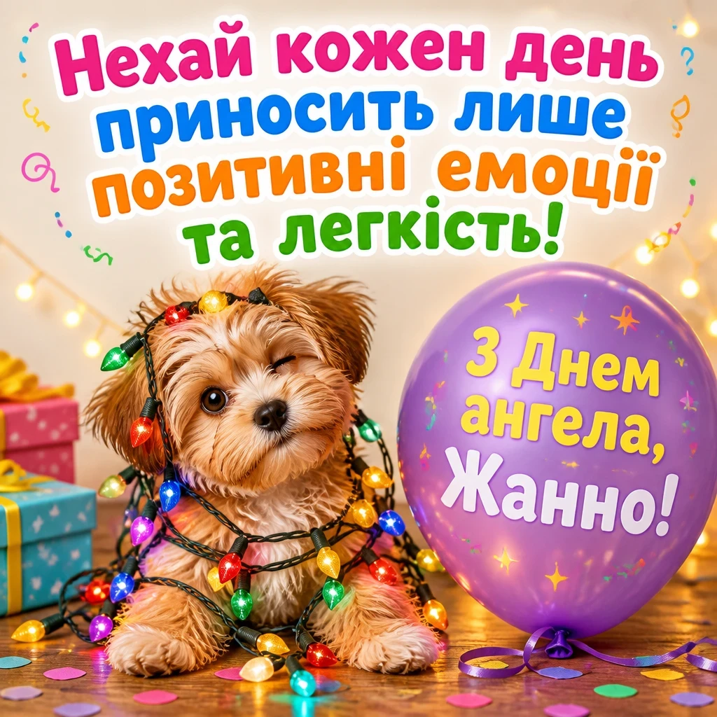 привітання з днем ангела жанна