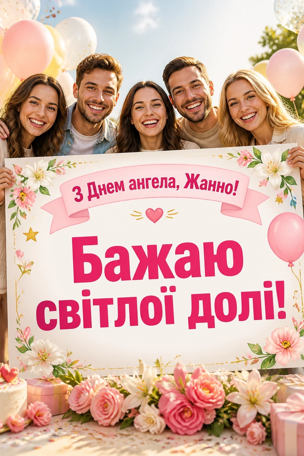 привітання з днем ангела жанна