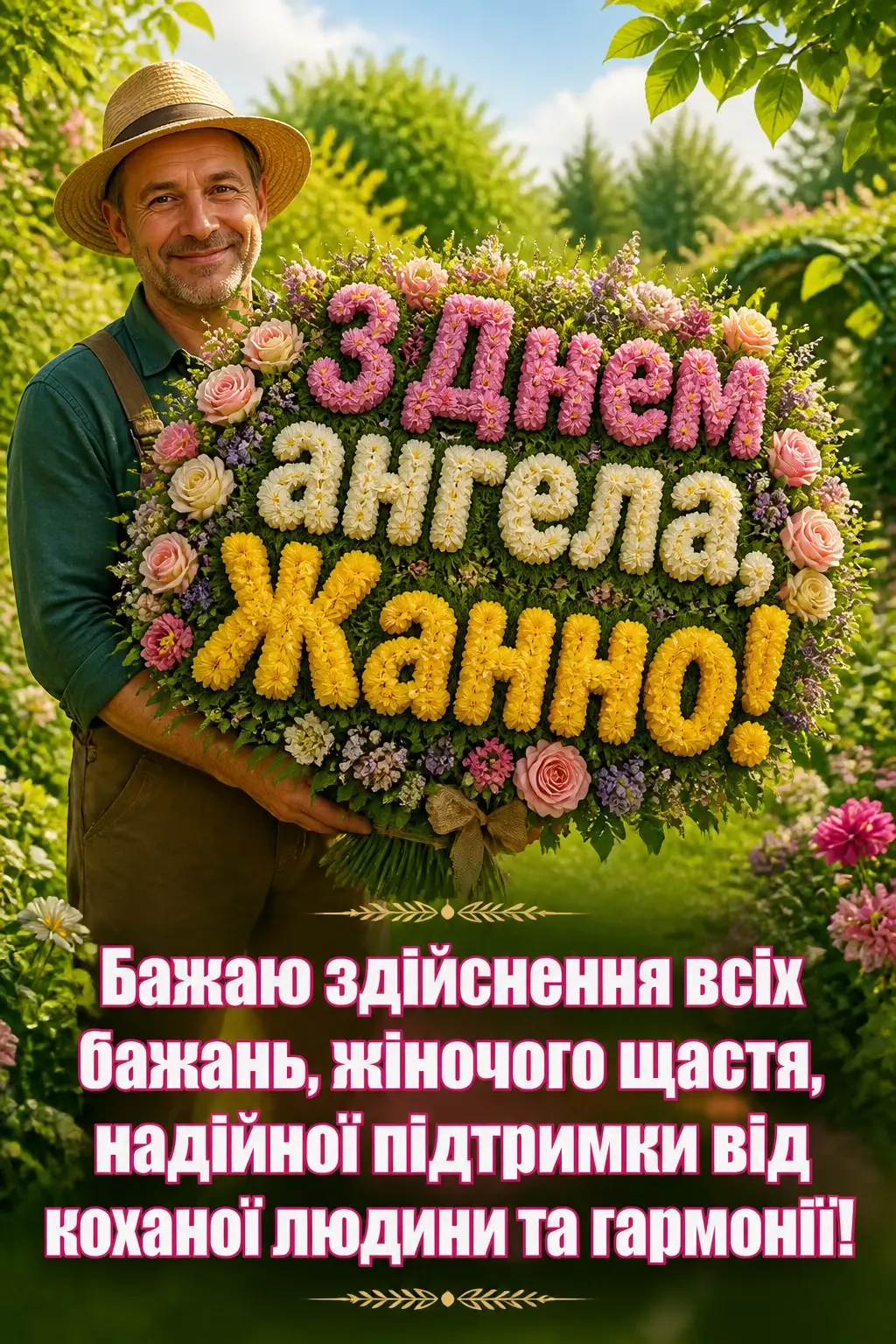 привітання з днем ангела жанна