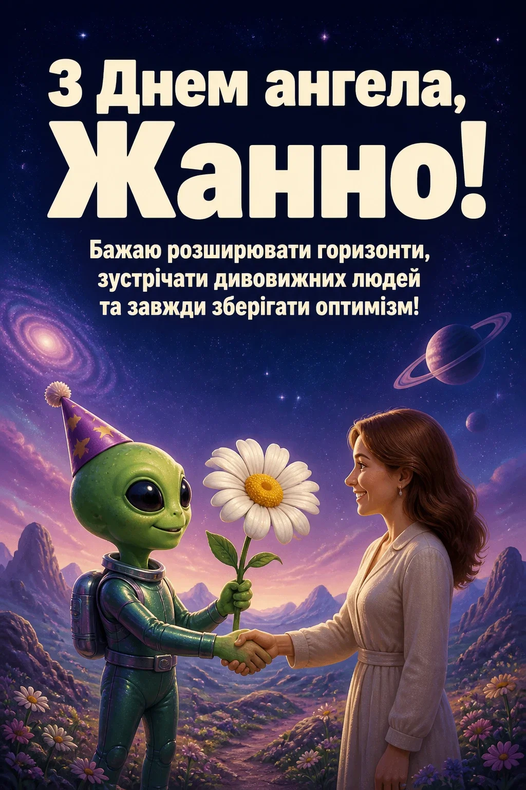 привітання з днем ангела жанна