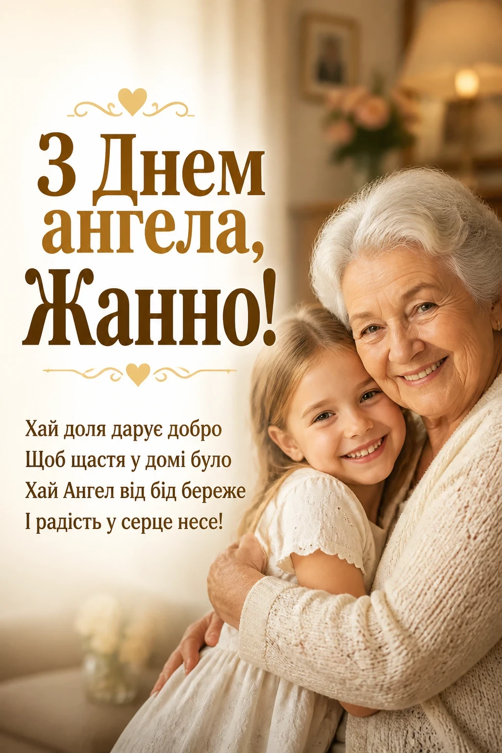 привітання з днем ангела жанна