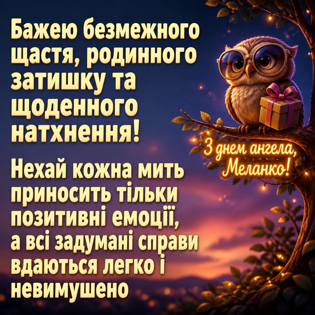 з днем ангела меланка