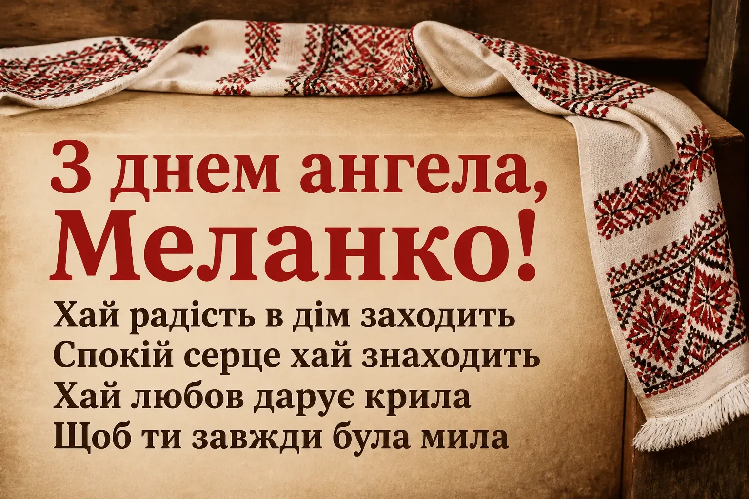 з днем ангела меланка