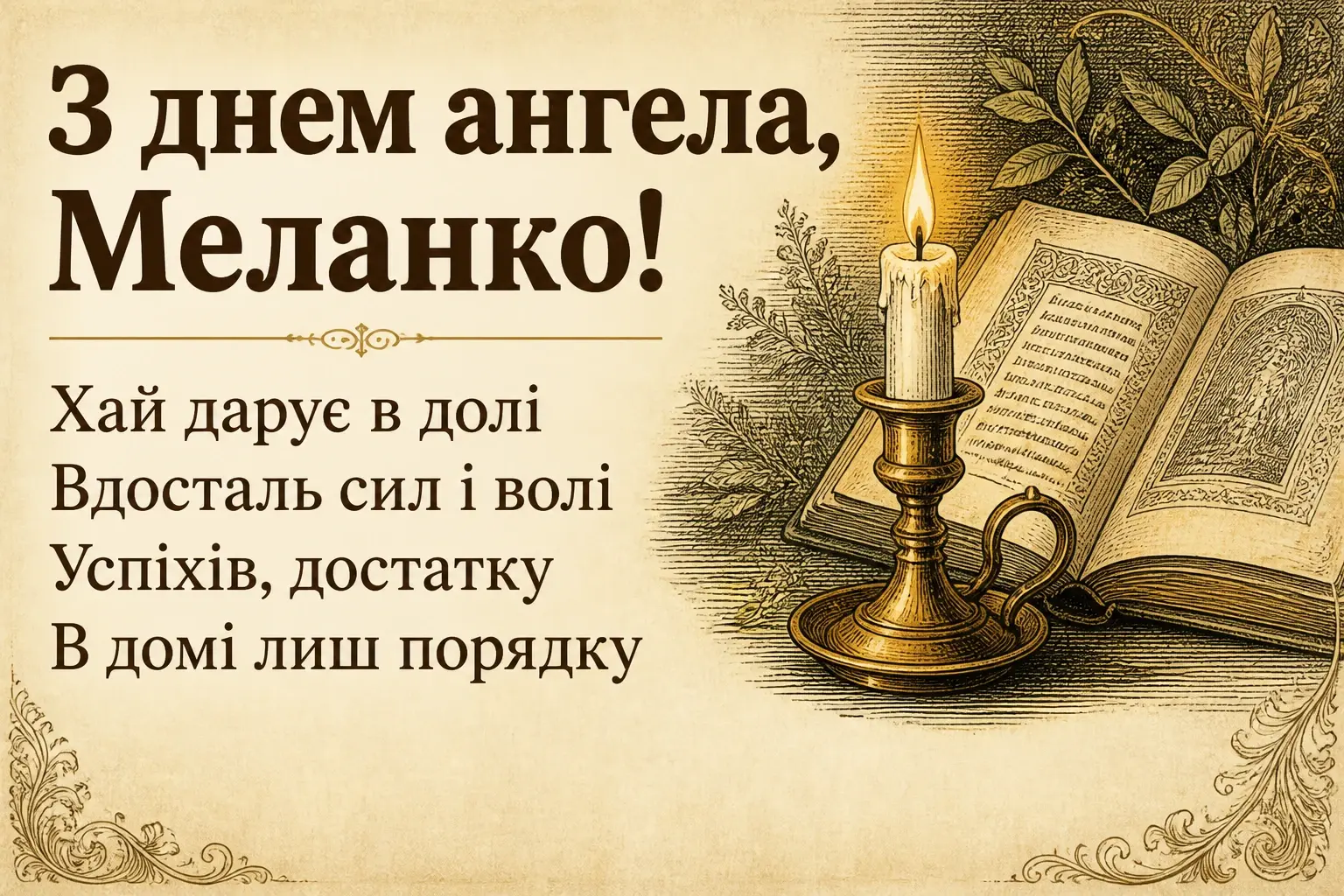 з днем ангела меланка