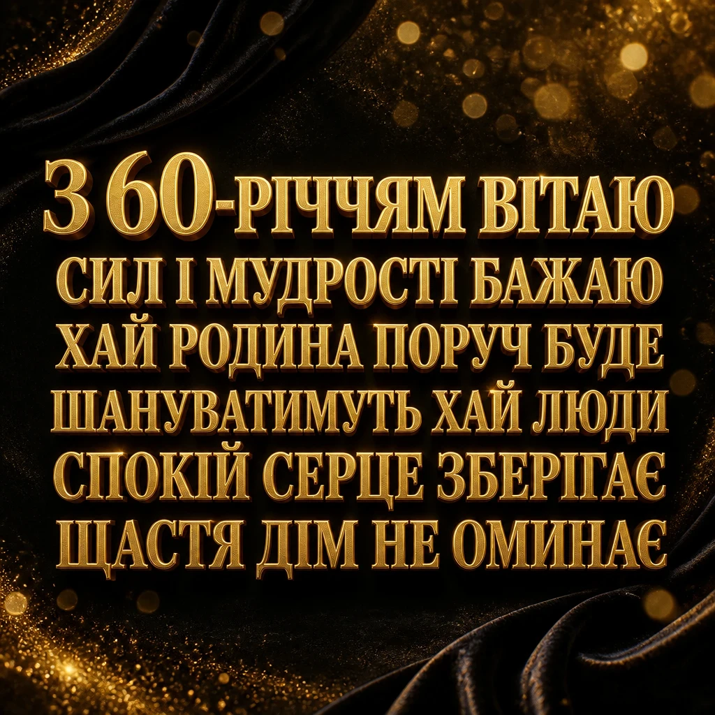 привітання чоловіку 60 річчям вітальна листівка з ювілеєм 60 років