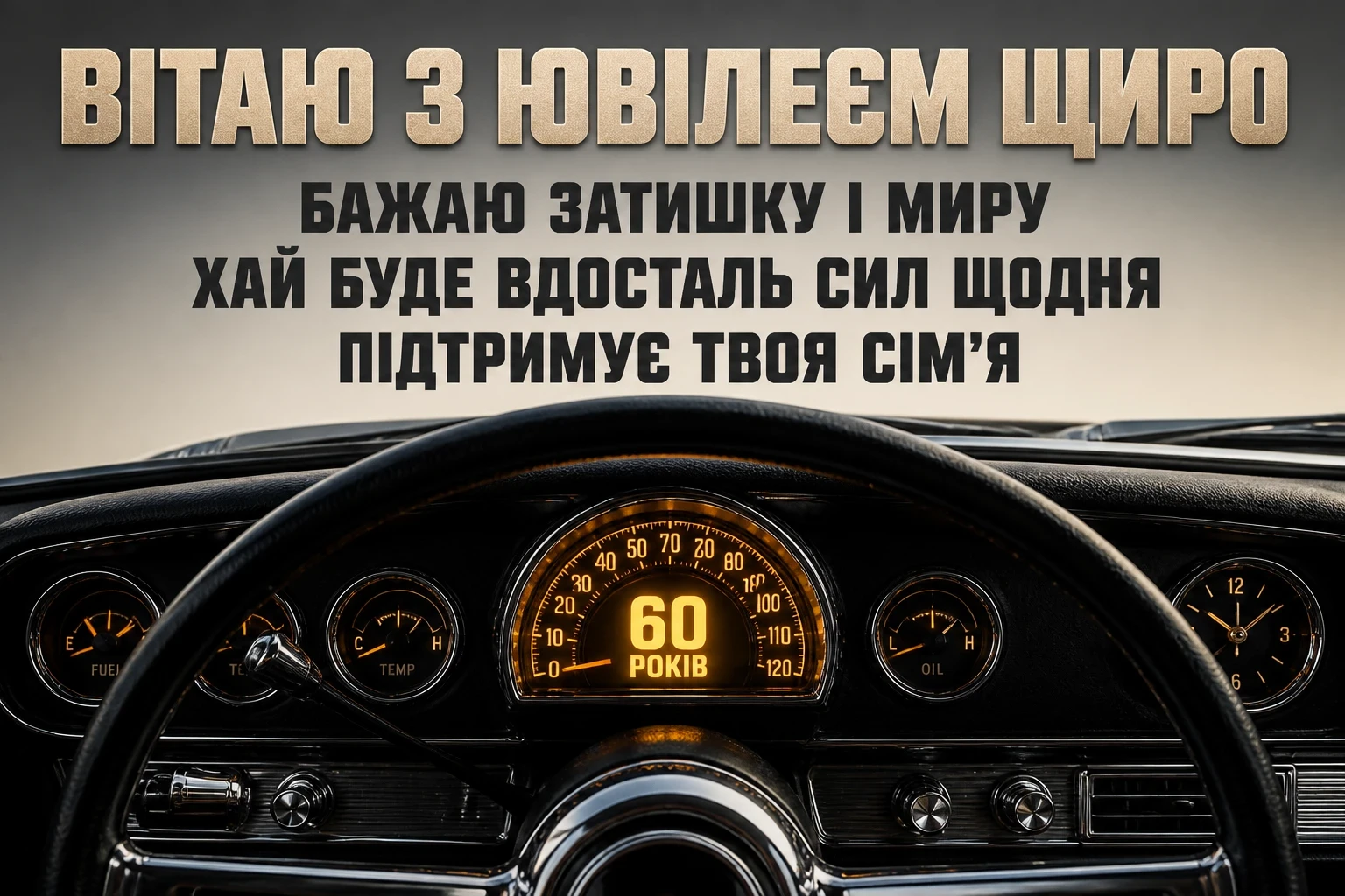 привітання чоловіку 60 річчям вітальна листівка з ювілеєм 60 років