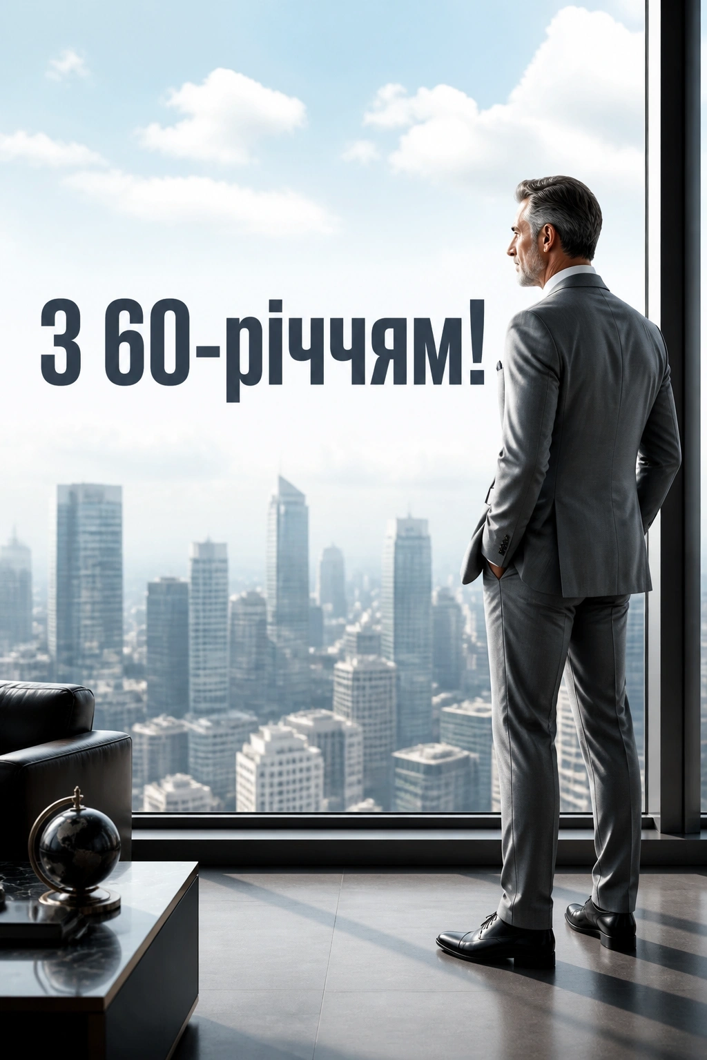 привітання чоловіку 60 річчям вітальна листівка з ювілеєм 60 років