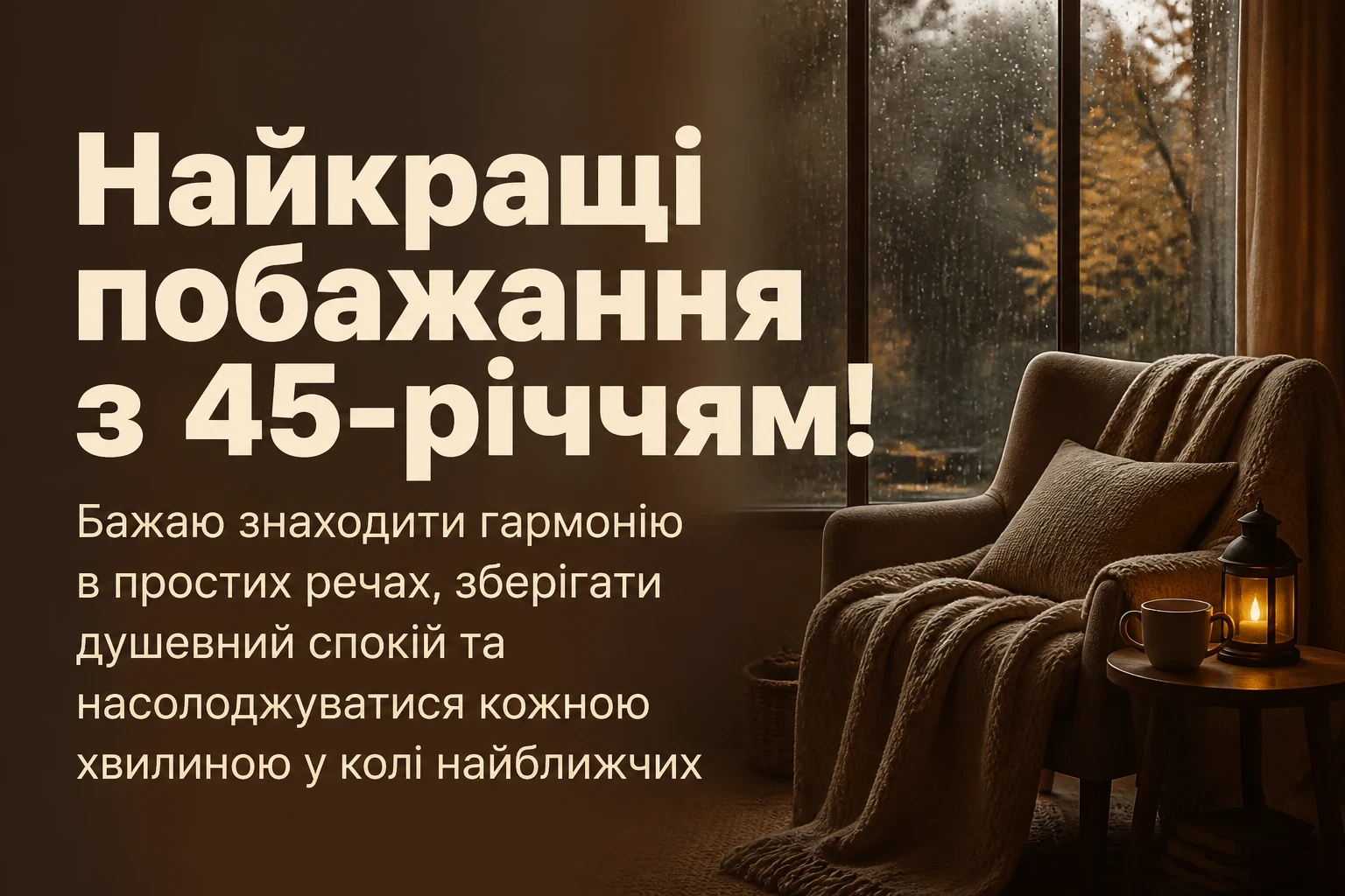 привітання з 45-річчям жінці своїми словами