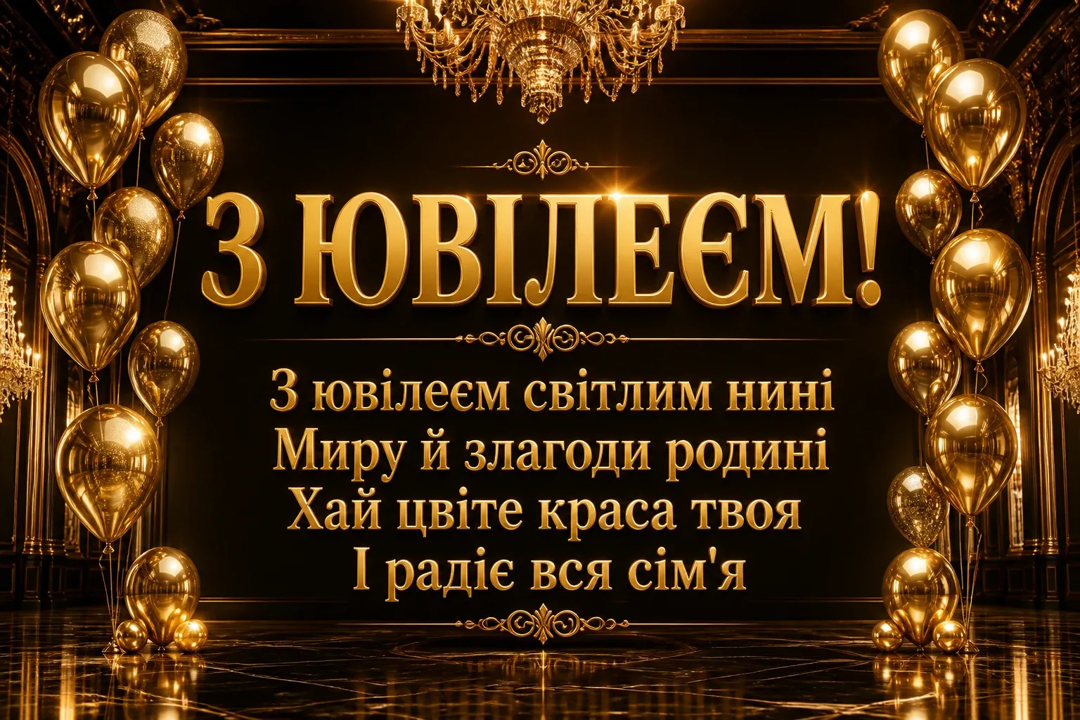привітання з ювілеєм жінці своїми словами