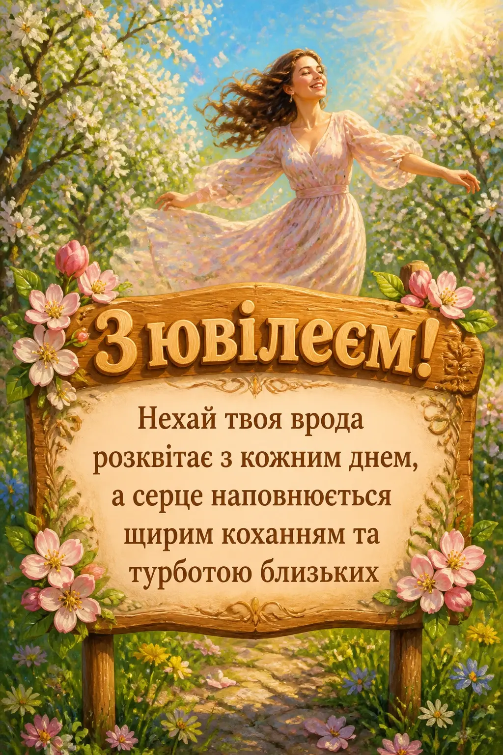 привітання з ювілеєм жінці своїми словами