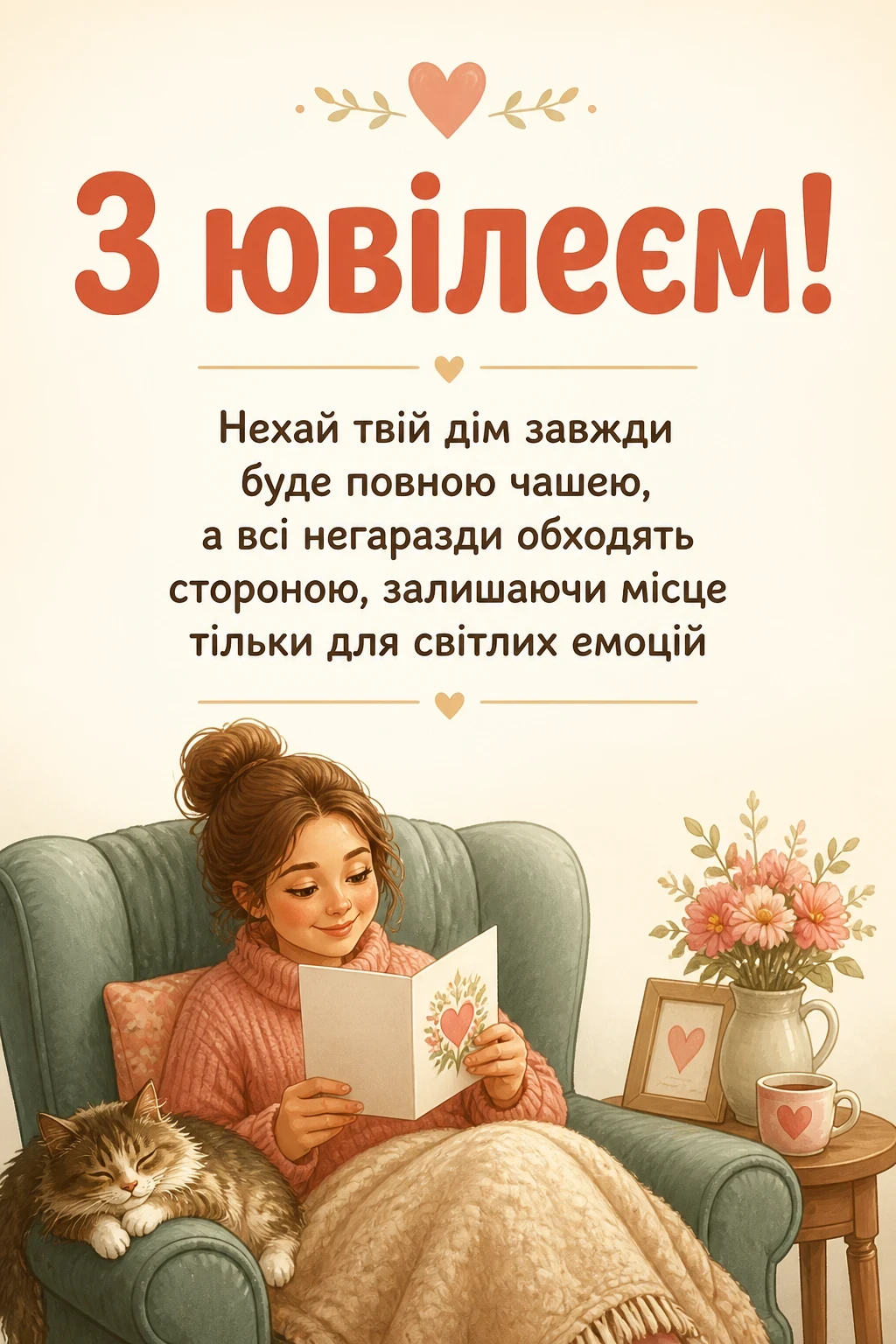 привітання з ювілеєм жінці своїми словами