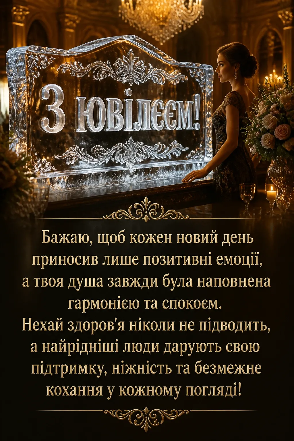 привітання з ювілеєм жінці своїми словами