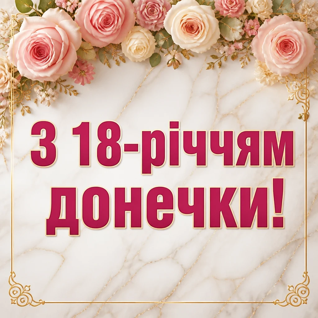привітання мамі з 18-річчям донечки